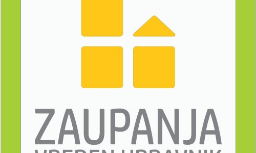 CERTIFIKAT ZAUPANJA VREDEN UPRAVNIK 2026
